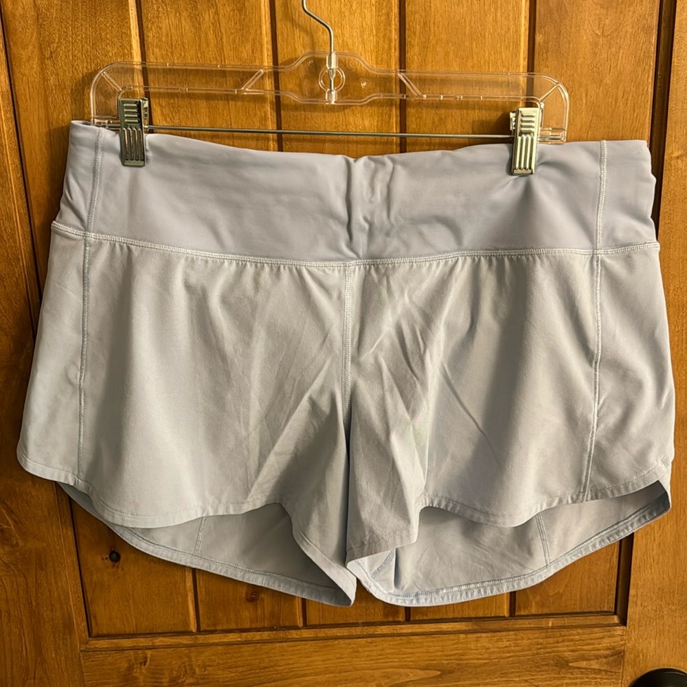 lululemon athletica speed up shorts with built in line